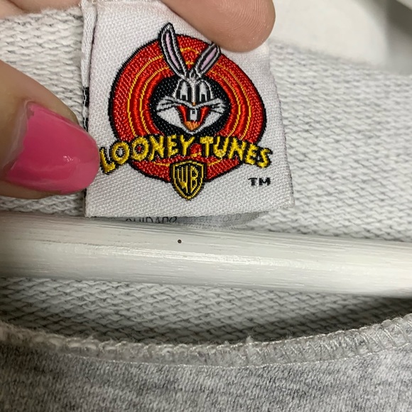 Vintage Tweety Bird Sports Master Grey Sweatshirt - Picture 3 of 4